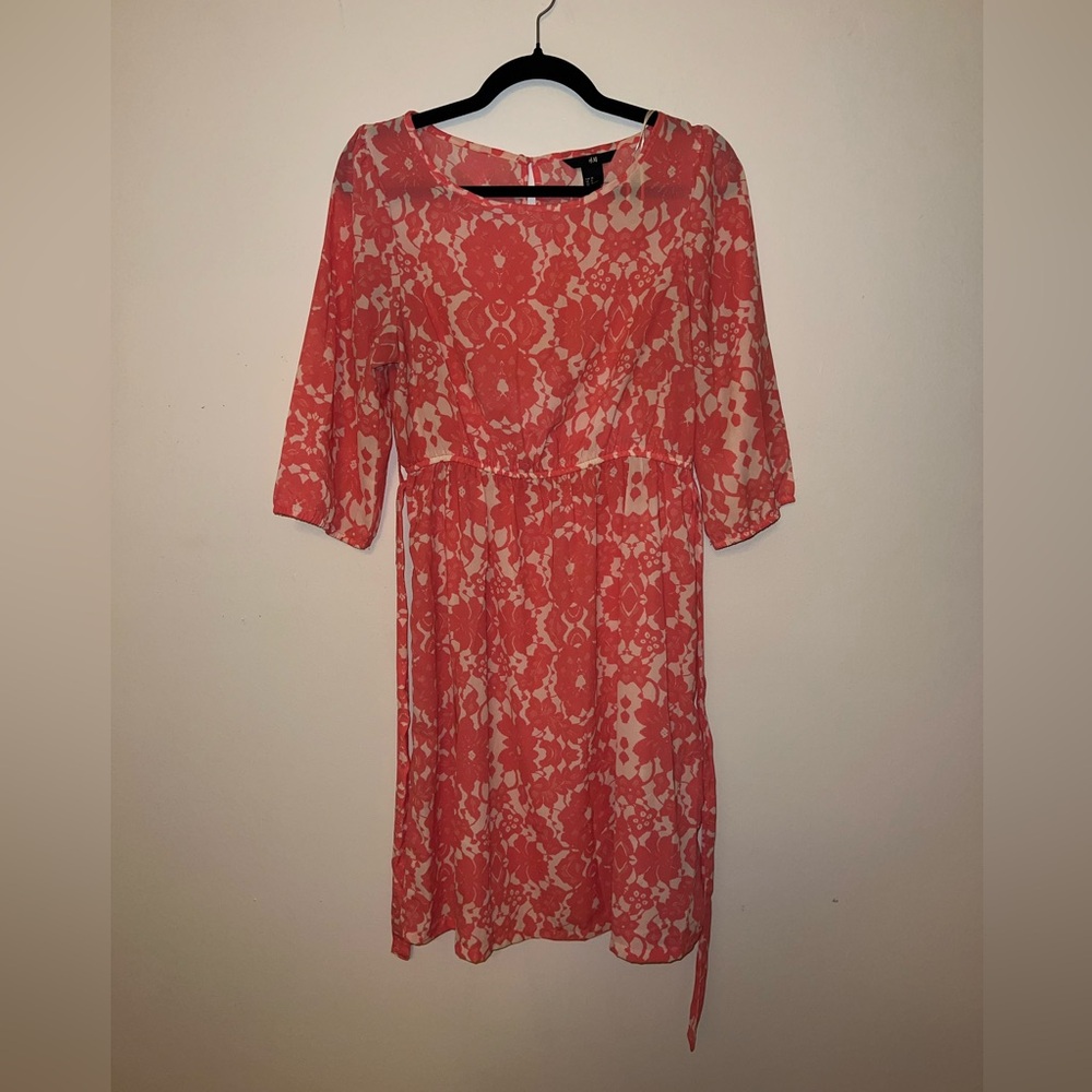 H&M Pink Floral Mini Dress